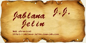Jablana Jelin vizit kartica